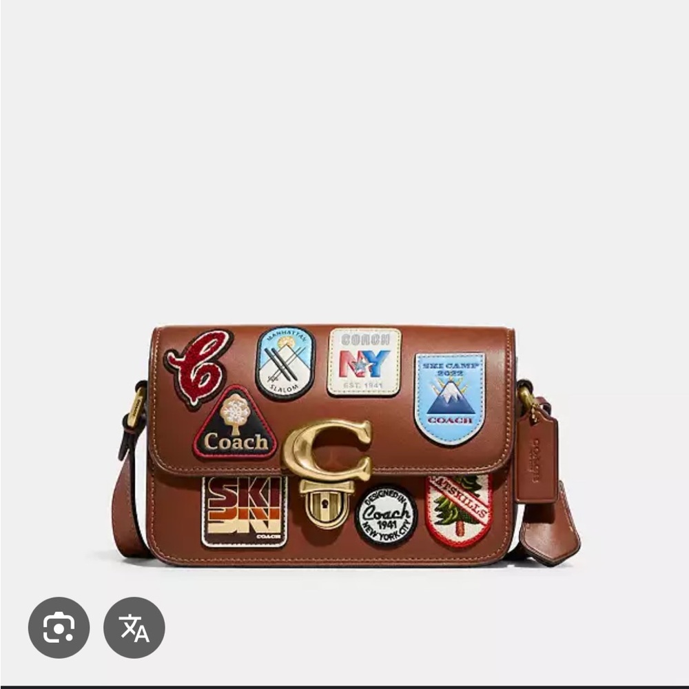 Coach Studio Shoulder Bag 19 With Patches